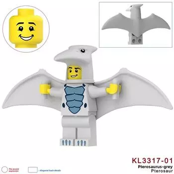 Цветной Птерозавр Много Собранных Строительных Блоков Детские Игрушки Мини-Украшения StyleA