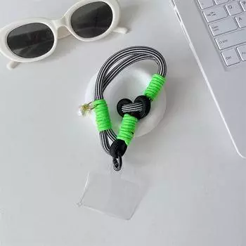 Цветной ремешок для телефона с цепочкой для iPhone, Samsung, Huawei, Xiaomi, ремешок для телефона, веревка, сумка, украшения, брелоки, брелки для ключей