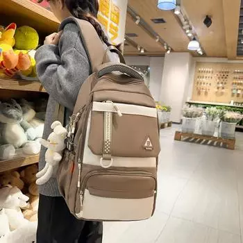 Цветной школьный рюкзак для девочек, школьный рюкзак для старшеклассников 3–6 классов, рюкзак для мальчиков чёрный