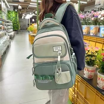 Цветной школьный рюкзак для женщин, школьников младших классов, рюкзак для путешествий синий