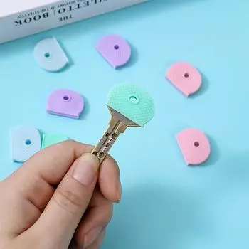 Цветной силиконовый чехол для клавиш, несколько цветов One Size светло-розовый