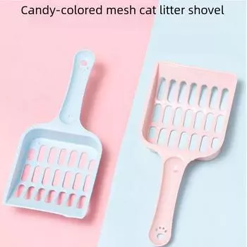 Цветной совок для кошачьего туалета с эргономичной ручкой — компактная лопатка для легкой чистки кошачьего туалета