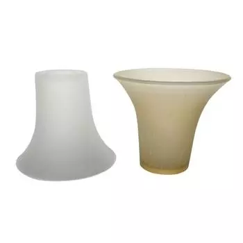 Цветной стеклянный абажур Tea Stain для замены потолочного вентилятора, стеклянные колпачки Farmhouse Frost для светильников E27 E26, освещение туалетного столика