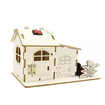 Цветной светильник, модель дома, набор «сделай сам», сборка, развивающая игрушка для мальчика, наборы для экспериментов по физике, обучающие игрушки, научный электронный комплект