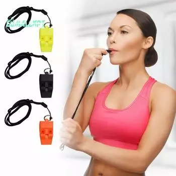 Цветной свисток судьи, громкий, четкий звук, высокий децибел, баскетбол, футбол, тренировка чёрный