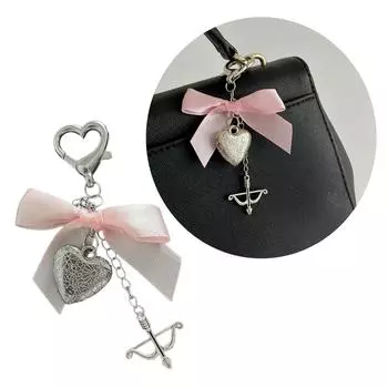 Цветной телефонный шнурок-бантик-сердце-подвеска-брелок лук и стрелы телефонный брелок-подвеска аксессуар для женщин и девочек 1