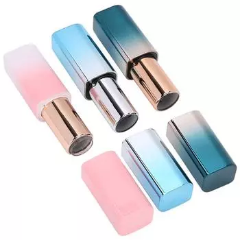 цветной тюбик бальзама для губ с магнитной пряжкой, пустой тюбик для помады, пустые многоразовые флаконы синий