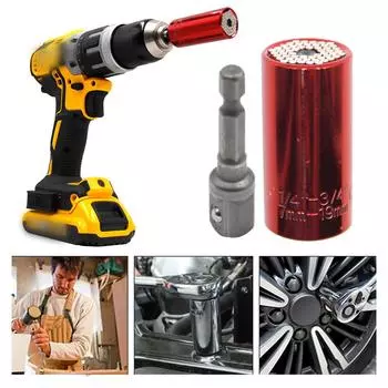 Цветной универсальный рукав многофункциональный храповой рукав головка магическая переходная втулка электрическая ручная дрель набор винтовых инструментов