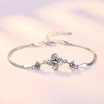 Цветной ювелирный браслет из циркона высокого качества с женским листом и травой, маленькими лепестками, яростный браслет из циркона