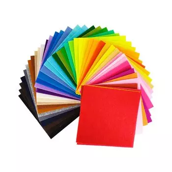 Цветной войлок 40 цветов, толщина 1 мм, набор из 40 листов фетровой ткани для рукоделия, мягкий тип, ручная работа, украшение для детского сада, обучающий материал
