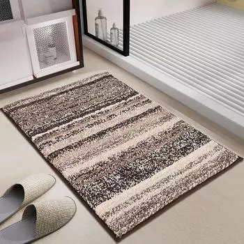 Цветной впитывающий коврик для ванной комнаты, простой бытовой быстросохнущий противоскользящий коврик для туалетной двери, коврик для спальни 40*60cm