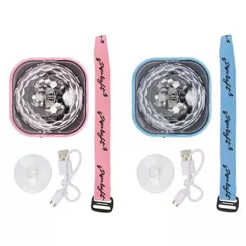 Цветной запястный светильник окружающего света с шаром, сценический браслет, лампа RGB, запястный светильник для автомобиля, KTV, свадьбы Pink Shell