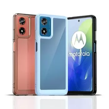 Цветной защитный чехол для Moto G24/G04, противоударный чехол на заднюю панель Moto G24 чистый