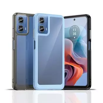 Цветной защитный чехол для Moto G34, противоударный чехол на заднюю панель Moto G34