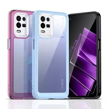 Цветной защитный чехол для OPPO K9X/Realme 8 5G/8 Pro 5G/8S 5G/Narzo 30 5G/Q3 5G/Q3i 5G/V13 5G противоударный задний чехол OPPO K9X синий