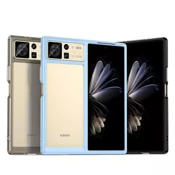 Цветной защитный чехол для XIAOMI Mix Fold 2, противоударный чехол на заднюю панель XIAOMI Mix Fold 2 чёрный