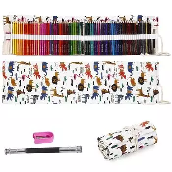 Цветные 72 цветных художественных принадлежности включают в себя карандаш для хранения раскраска для цветных красок JINS&VICO карандаши, цвета, карандаши, набор, футляр,