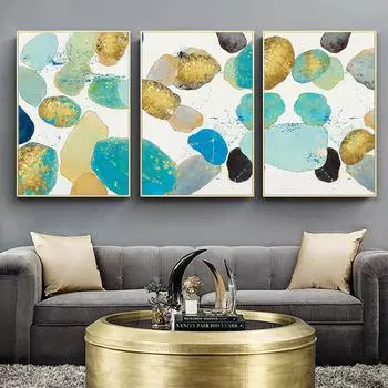 Цветные абстрактные камни, настенная художественная картина, холст, картина, печать плакатов, настенные художественные фотографии, украшение для гостиной 21*30cm