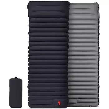 Цветные блоки для кемпинга на открытом воздухе толщиной 10 см, автоматический портативный надувной матрас из ТПУ с возможностью шагания ногой 190*70*10cm