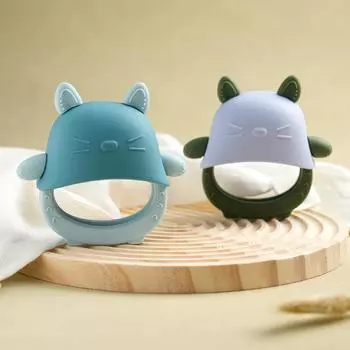 Цветные детские 1 шт. детские силиконовые перчатки для кошек игрушки-прорезыватели силиконовые съемные игрушки для прорезывания зубов для малышей моляры сенсорные игрушки для жевания