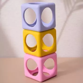 Цветные детские 1 шт. детские силиконовые прорезыватели для зубов, не содержащие бисфенол А, силиконовые прорезыватели для зубов, жевательные игрушки для кормления грудью, прорезыватели для зубов, детские аксессуары для моляров