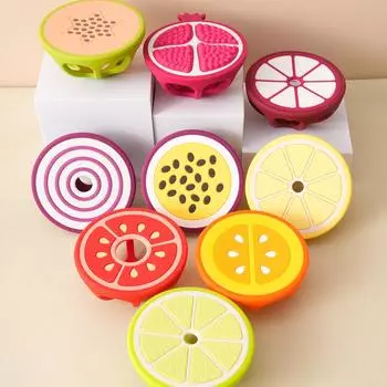Цветные детские новые 1 шт. детские силиконовые прорезыватели для зубов в форме овощей и фруктов детские игрушки для прорезывания зубов молярные сенсорные игрушки детские игрушки детские вещи