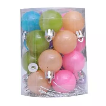 Цветные елочные шары, небьющиеся пластиковые шары для украшения праздничной вечеринки S