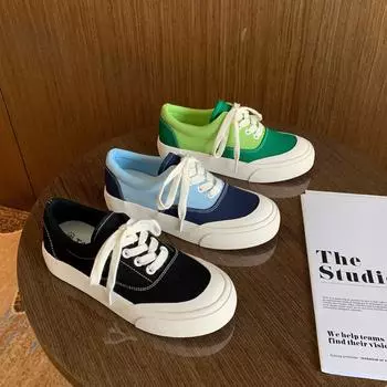 Цветные холщовые туфли женские туфли на платформе вулканизированные туфли 2024 роскошные женские туфли в стиле ретро новые прогулочные туфли Zapatos Mujer 4 зелёный