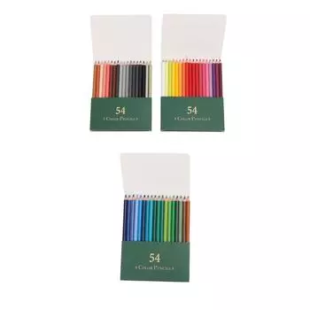 Цветные карандаши 54 цвета Мягкие гладкие стержни Липа Цветные карандаши для рисования эскизов