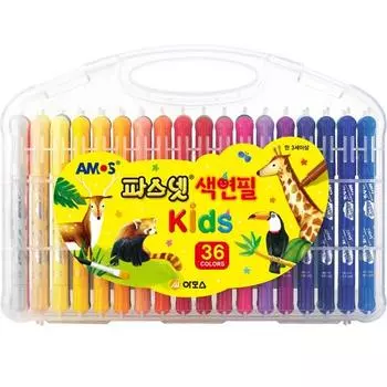 Цветные карандаши Amos Fastnet Kids 36р, 36 цветов, 1 набор, корейские игрушки
