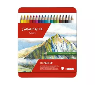 Цветные карандаши Caran Pablo 18 цветов набор d Ache 0666-318 на масляной основе