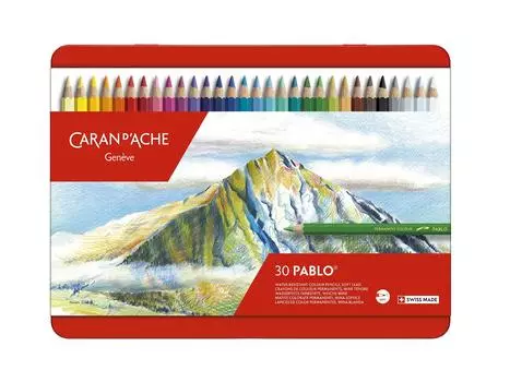 Цветные карандаши Caran Pablo набор из 30 цветов d Ache 0666-330 на масляной основе