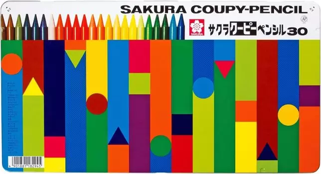 Цветные карандаши Craypas Coupy 30 цветов в жестяной банке FY30