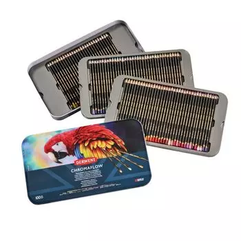 Цветные карандаши Derwent Chromaflow 100 цветов набор 2306262 [Derwent] на масляной основе