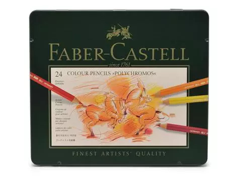 Цветные карандаши Polychromos 24 цвета банка 110024 Faber-Castell [предмет]