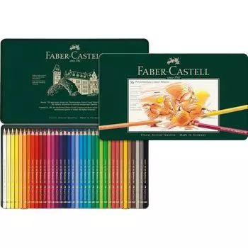 Цветные карандаши Polychromos 36 цветов в банке 110036 оригинальные Faber-Castell [японский продукт]