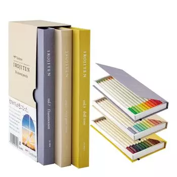 Цветные карандаши Tombow 30 цветов, словарь цветов, том 3 цвета с глянцевой флуоресцентной пленкой (Тип книги) (30 цветов) CI-RTC