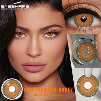 Цветные контактные линзы для глаз Eyeshare Натуральные контактные линзы Модные линзы Линзы для голубых глаз Зеленые линзы