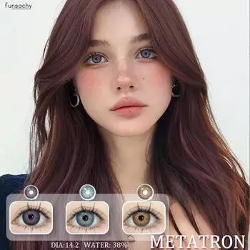 Цветные контактные линзы Funsachy 14,2 мм Цветные контактные линзы Цвет глаз Косметические цветные контактные линзы Красота макияжа глаз