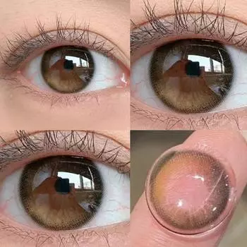 Цветные контактные линзы JeweLens 2шт Янтарная серия