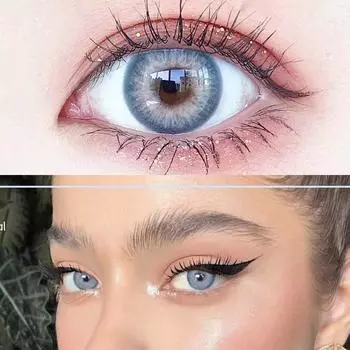 Цветные контактные линзы JeweLens, серия POLA, 2 шт., для ежегодного использования в футляре