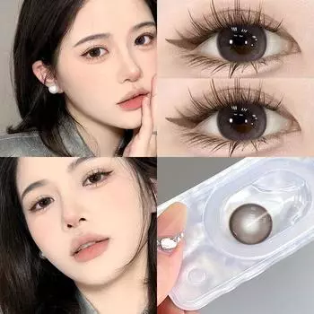 Контактные линзы MillCreek Rose Series 14.2MM Color Contact Lenses 2 шт./1 пара Мягкие и удобные для красоты 0.00 красный