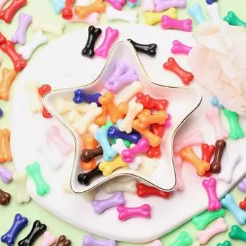 Цветные кости акриловые бусины 8,6*20 мм материалы ручной работы модные модные аксессуары «сделай сам» 40pcs разноцветный