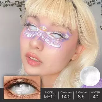 Цветные линзы для косплея, без диоптрий, 1 пара MCY11