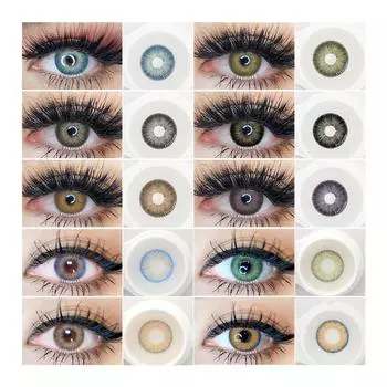 Цветные линзы EYESHARE, контактные линзы для макияжа глаз, косметика, контактные линзы для косплея, цветные контактные линзы для косплея
