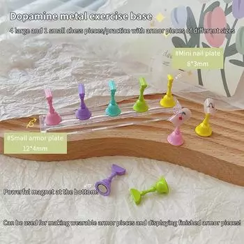 Цветные магнитные типсы для обучения искусству ногтей Подставка для демонстрации ногтей Подставки для практики нейл-арта Держатель для накладных типсов Доска для демонстрации ногтей белый