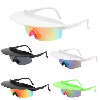 Цветные мужские персонализированные солнцезащитные очки-шляпы для спорта на открытом воздухе, солнцезащитные очки для верховой езды, солнцезащитные очки без поляризации