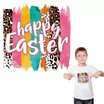 Цветные нашивки для одежды, термопереносные нашивки на Пасху, моющиеся футболки уровня A, наклейки на джинсы, наклейки на одежду 7.3x7.5cm