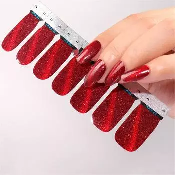 Цветные полоски для ногтей, обертывания, наклейки для ногтей, наклейки для ногтей, полное покрытие