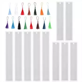 Цветные случайные закладки формы кулон DIY подарки силиконовые формы смола гибкие формы закладки книжные аксессуары для гипсовой глины 46 pieces